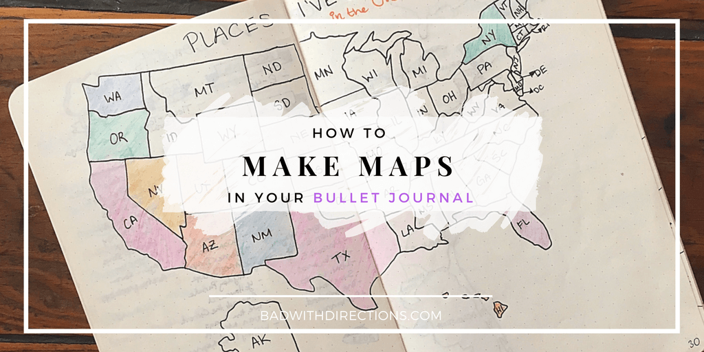 How To Make Maps in Your Bullet Journal