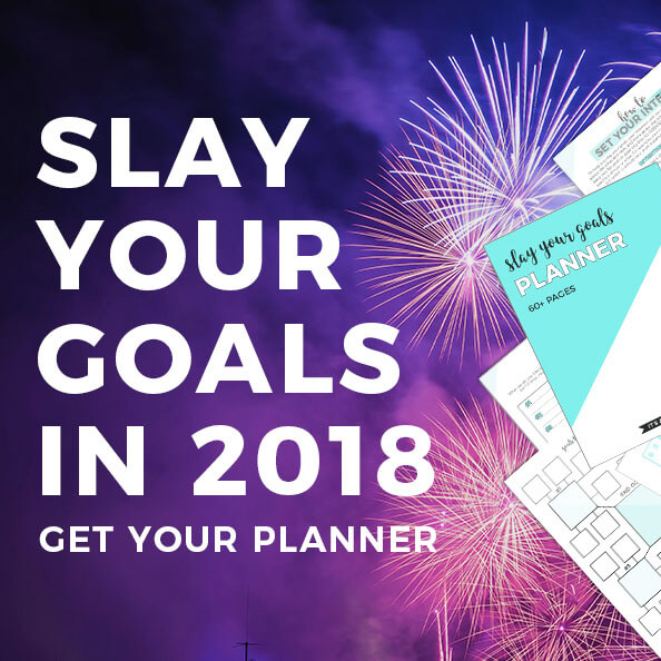 Slay Your Goals 2018 Planner Review | Bad with Directions Blog | Ready to not just plan, but slay your goals in 2018? Have a list of new years resolutions or just want to become the best version of you that could exist? Nadalie's Slay Your Goals Planner is the perfect tool to help with just that! Stop thinking, and start doing! Start following through and achieving those goals!